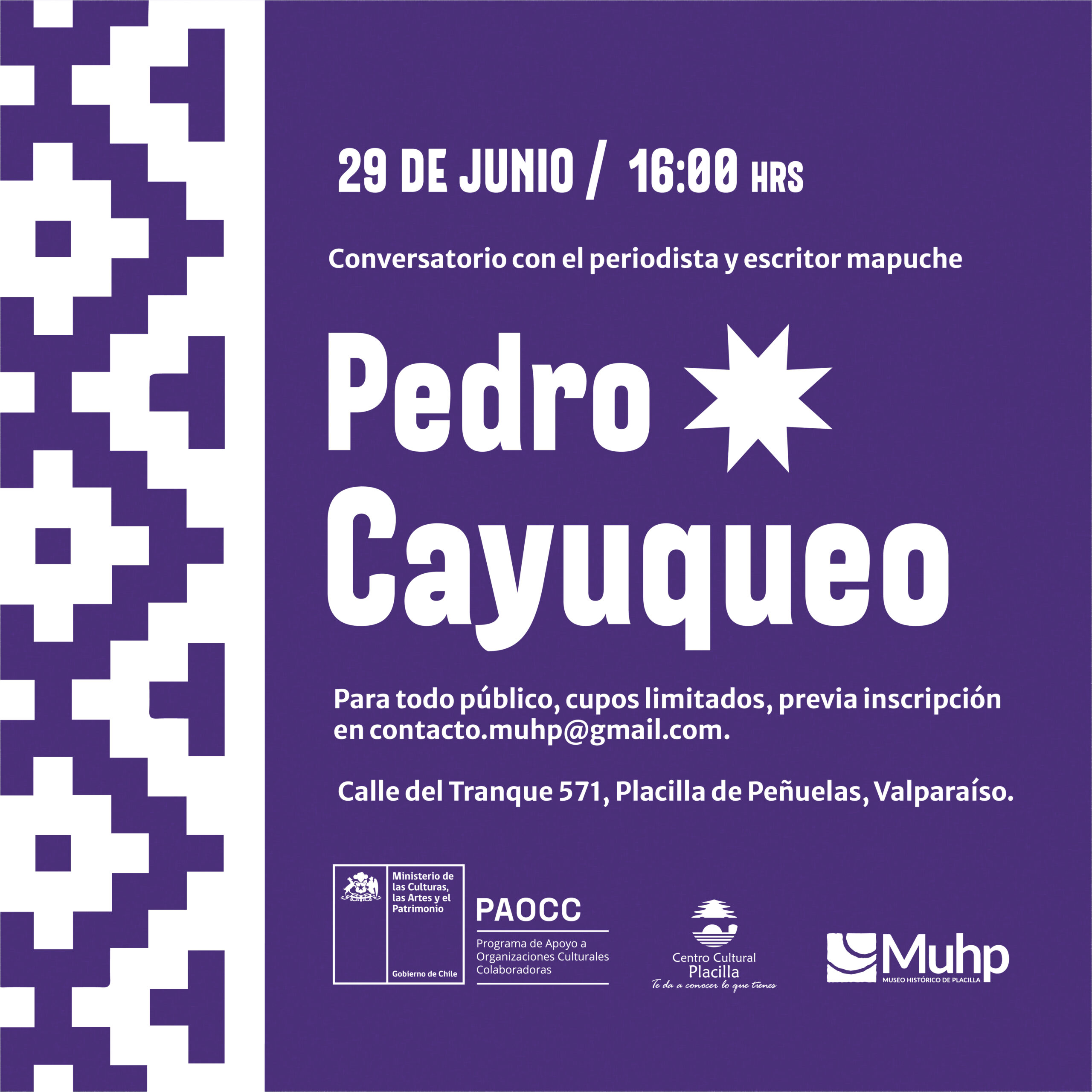 Conversatorio con Pedro Cayuqueo